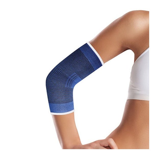 Lifemed Elastische Sportbandage blau "Ellbogenschutz", Gr. L 12 St