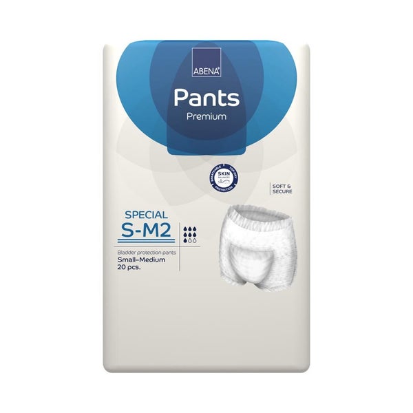 Abena Pants Special Premium Windelhosen mit Beinansatz , Gr. S-M2, 1700 ml 20 St