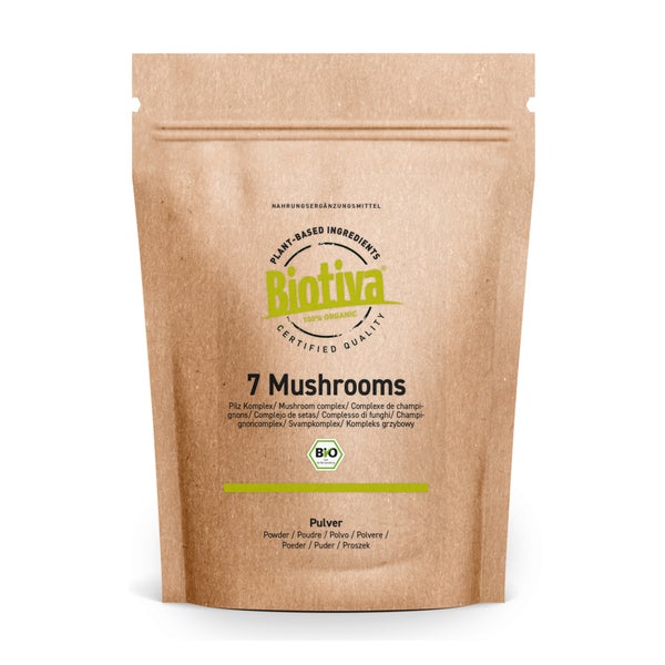 Biotiva 7 Mushrooms Pulver Bio 150 g