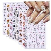 Nagelsticker 8er Set selbstklebend UV härtend für Finger und 1 St