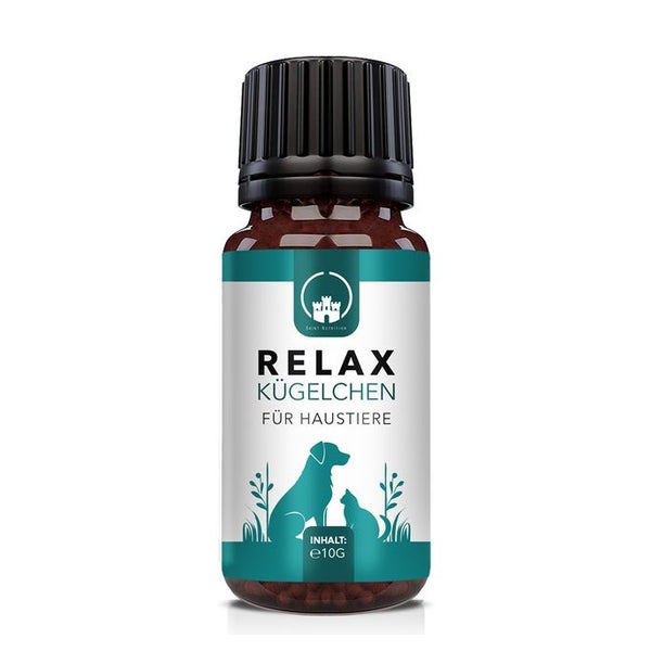 Saint Nutrition® Relax Kügelchen | Beruhigung für Haustiere in unruhigen Phasen 10 g