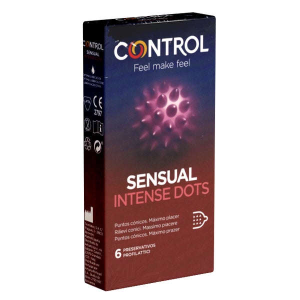 Sensual Intense Dots – 6 Spikes-Kondome, 52 mm Breite (6 Kondome) 6 St