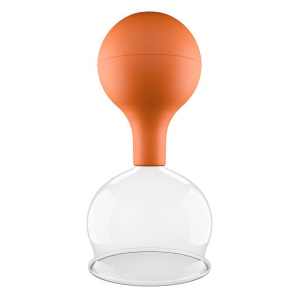 Pulox Schröpfglas aus Echtglas mit Saugball - 62mm in Braun 1 St