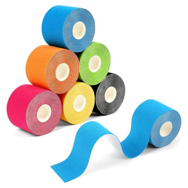 ACWOO Kinesiotapes 6 Rollen wasserfestes Sporttape 5mx5 cm H 1 St