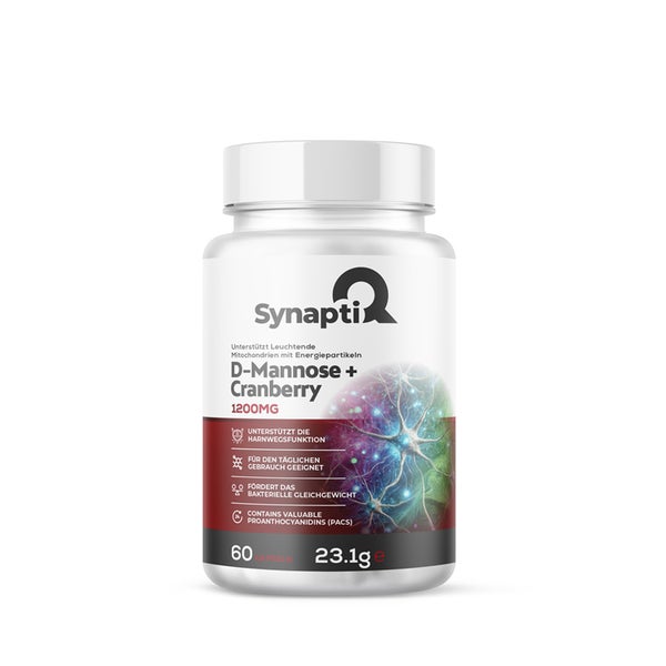 SynaptiQ® - D-Mannose + Cranberry 60 Kapseln 1200 mg 60 g