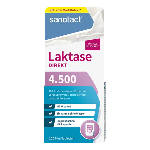 Sanotact Laktase 4.500 Tabletten 100 St