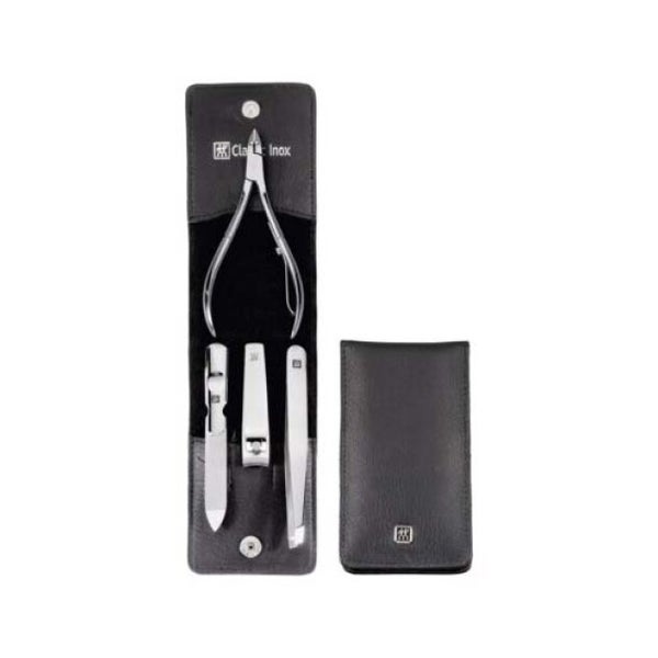 Zwilling Maniküre Pediküre Set 4tlg. mit Nagelknipser, Leder Kosmetikprodukte 1 St