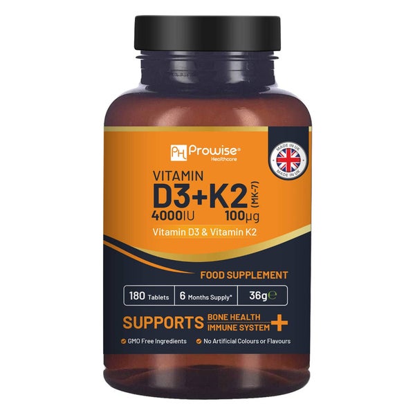 Prowise Healthcare Vitamin D3 4000 IE & K2 MK7 100 µg 180 St