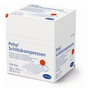 Peha Schlitzkompressen 7,5 x 7,5 cm aus saugfähigem Verbandmull 25 x 2 Stück 600 St