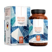 Produktabbildung: Magnesium Kapseln - Komplex aus Magnesiumcitrat & L-Glutamin mit Zink und Vitamin C - MUSKELRATION - 90 vegane Kapseln - NATURTREU® 90 St