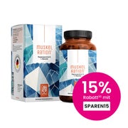 Magnesium Kapseln - Komplex aus Magnesiumcitrat & L-Glutamin mit Zink und Vitamin C - MUSKELRATION - 90 vegane Kapseln - NATURTREU® 90 St