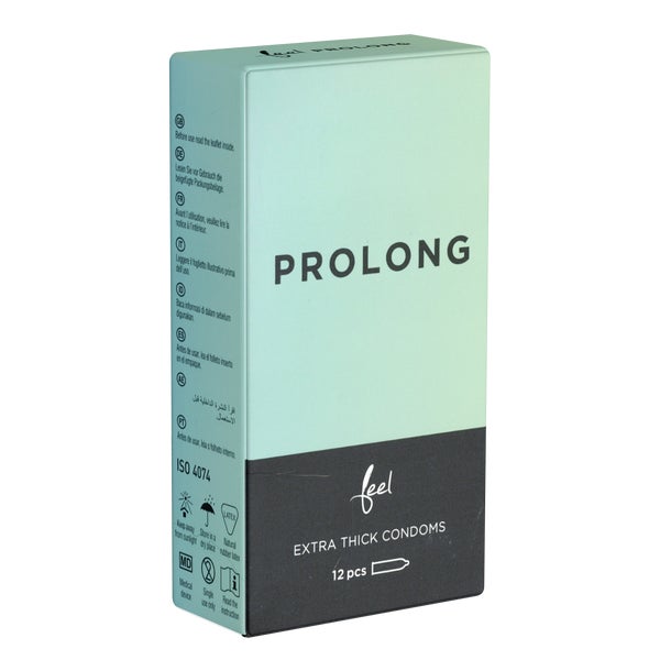 «Prolong» 12 Kondome, Verzögernder Effekt, silikonbefeuchtet (12 Kondome) 12 St