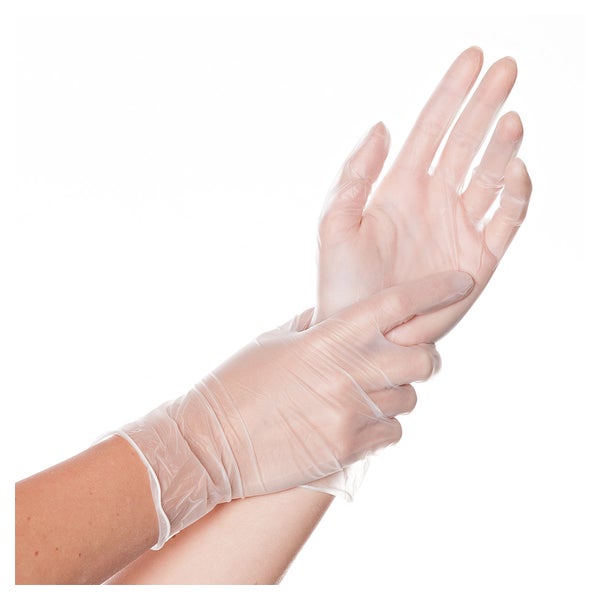 Vinyl Handschuhe, transparent, puderfrei, Größe L 100 St