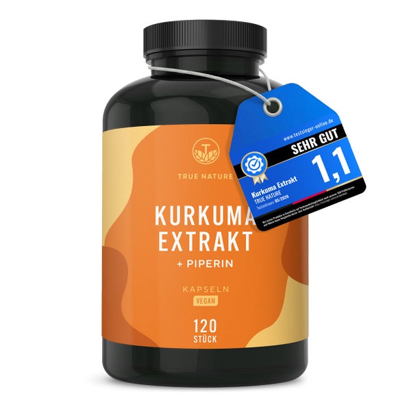 Kurkuma Kapseln - 350mg Kurkuma Extrakt (332mg Curcuminoide) 120 St