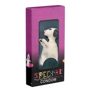 XL-Scherzkondom Hund 1 Stück handbemalt, Spaßartikel Latex (1 Stück) 1 St