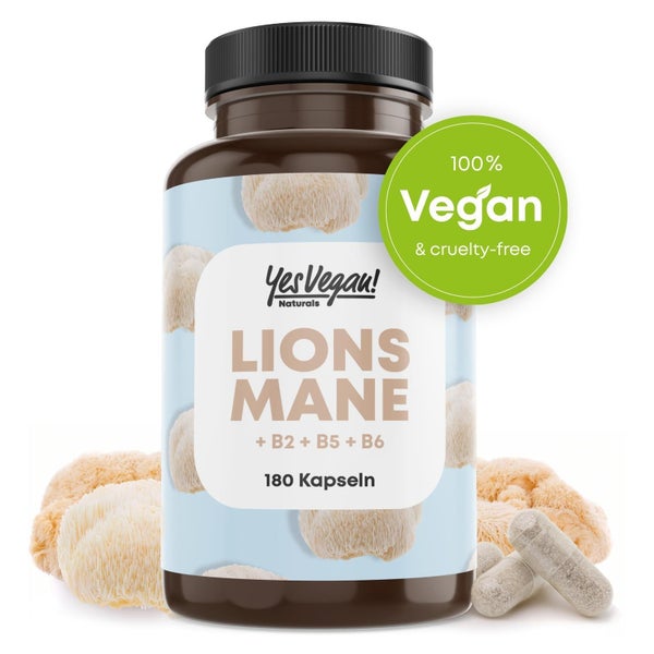 Lions Mane Hericium 1500 mg, Vitalpilz Mushroom 180 St 1 x 180 St