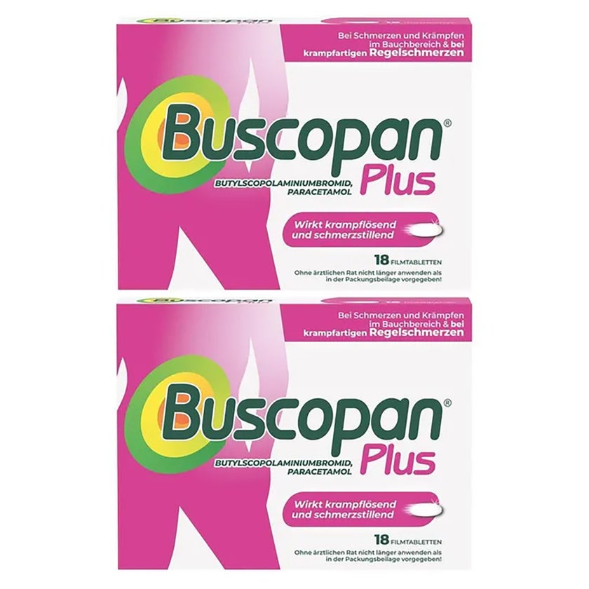 Buscopan® Plus Doppelpack 2X18 St
