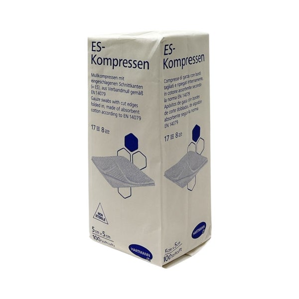 Hartmann ES-Kompressen unsteril 8f 5x5cm (Inhalt: 100 Stück) 100 St