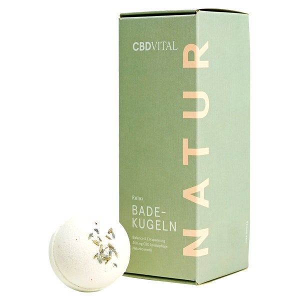 CBD VITAL Badekugeln mit echtem Lavendel für mehr Balance 3 St