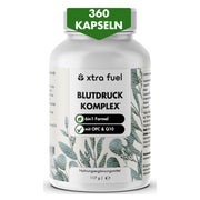 XTRA FUEL Blutdruck OPC Kapseln - Kalium, Q10 & Traubenkern 360 St