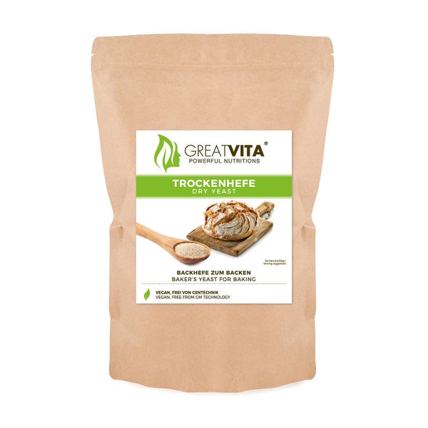 GreatVita Trockenhefe Backhefe 1000 g
