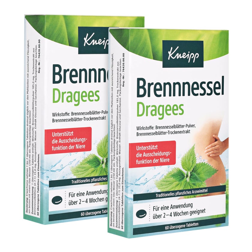 Kneipp Brennnessel Dragees Doppelpack 2X60 St