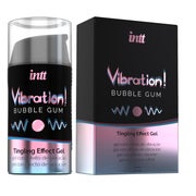 «Vibration! Bubble Gum» Intimgel 15ml – Pulsierend, wäremend (0.015 l) 15 ml