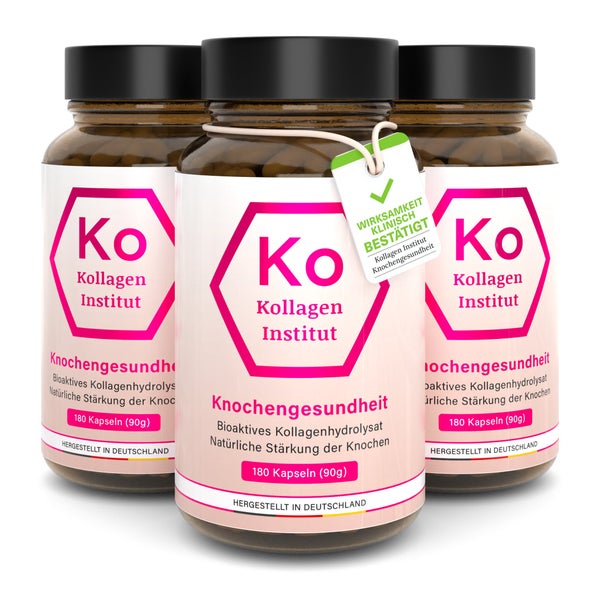 Kollagen Institut® Knochen Kollagen Kapseln Vorteilsset 3 x 180 St