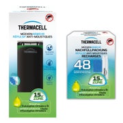 Thermacell Mückenabwehr Protect, schwarz-grün + Nachfüllpackung 48 Stunden 1 St