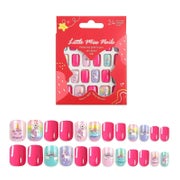 Kunstnägel Kinder Fingernägel Nagelset 24 CM43 Rot 1 ml (1er 1 St