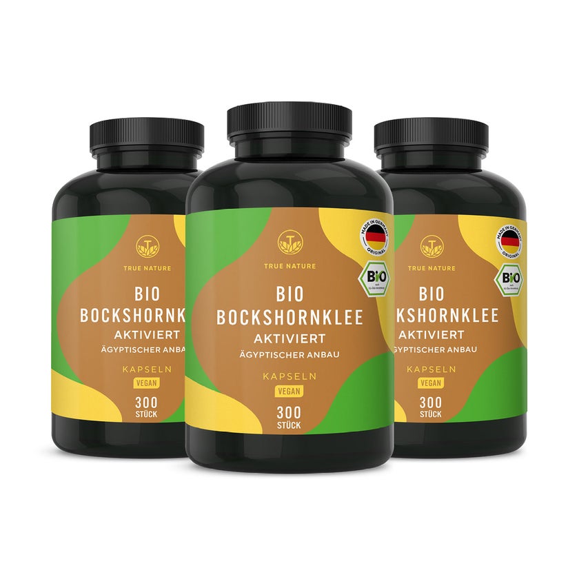 Aktivierte Bio Bockshornklee Kapseln - Vegan & Made in DE 900 St