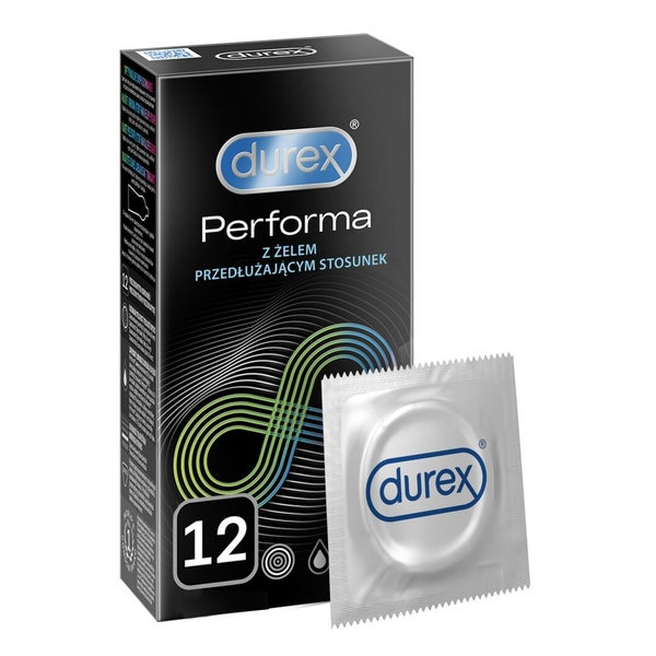 DUREX Performa Kondome mit Gleitmittel für längeres Vergnügen 12St. 0,12 kg