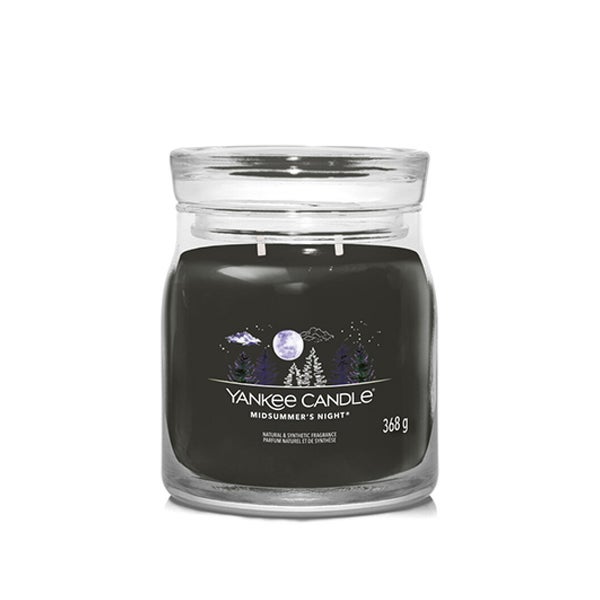 Aromatic candle Signature glass medium Midsummer´s Night 368 g 0,368 kg
