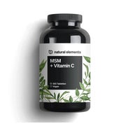 MSM 2000mg + natürliches Vitamin C – 365 Tabletten statt Kapseln – Methylsulfonylmethan – hochdosiert, vegan – in Deutschland laborgeprüft 365 St