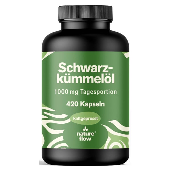 Schwarzkümmelöl - 420 Softgel Kapseln - Nature Flow 420 St