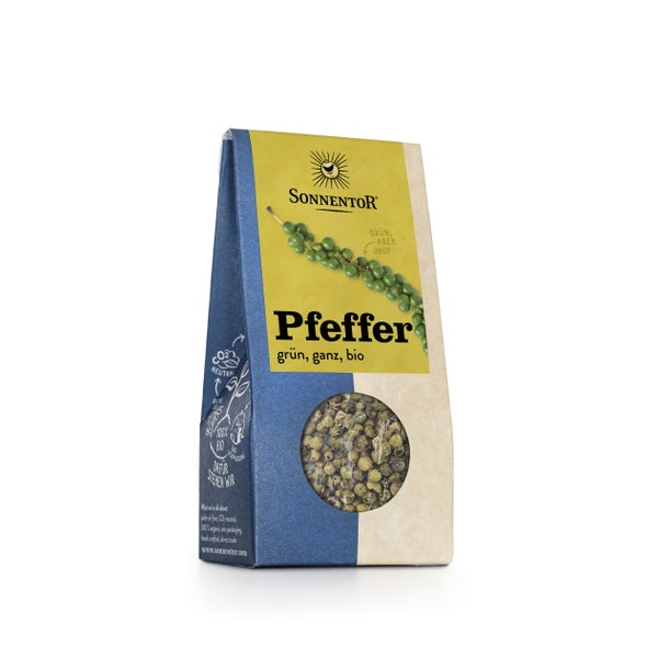 Pfeffer grün ganz bio 20 g – Fruchtig-herbes Bio-Gewürz für kreative Küche