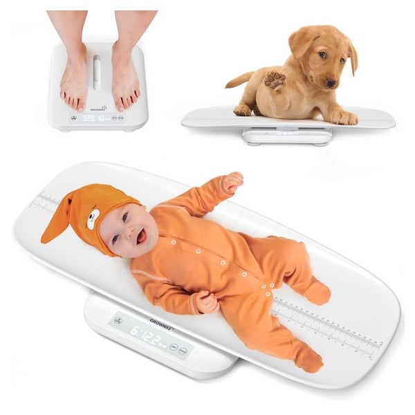 Grownsy Babywaage mit Abnehmbarem Tablett 1 St
