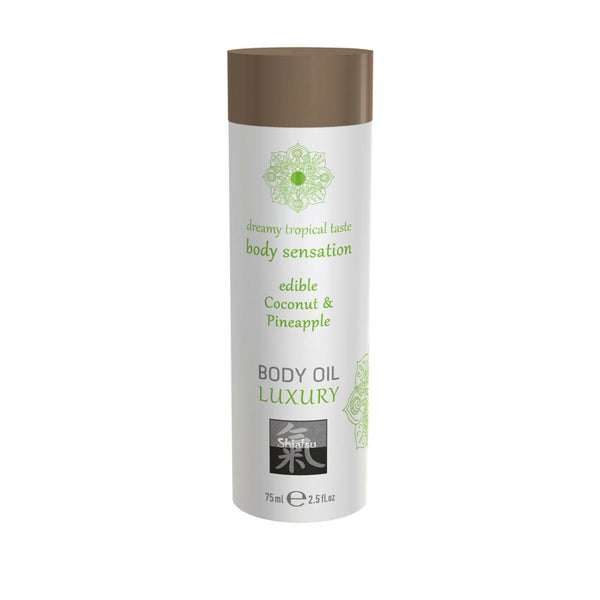 Shiatsu - Körperöl Massageöl mit Aroma Duft
 Geschmack Kokosnuss und Ananas 75 ml