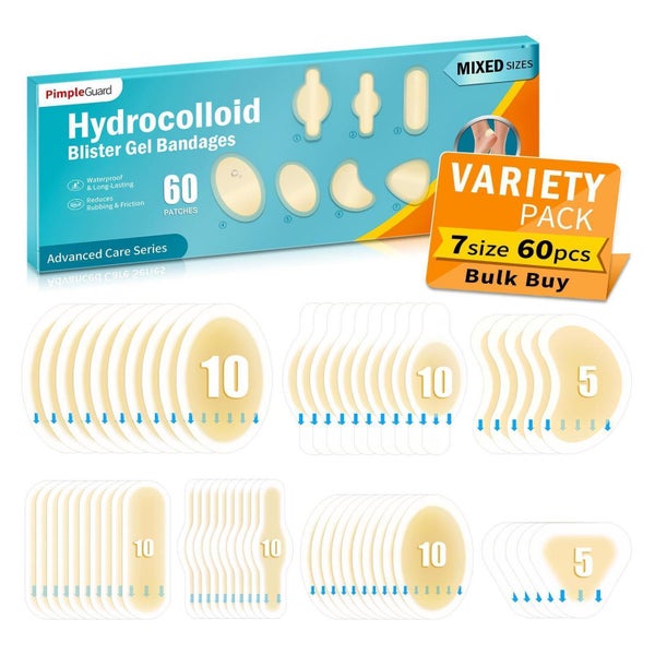 60PCS Blasenpflaster Hydrokolloid Gel Pflaster 1 St