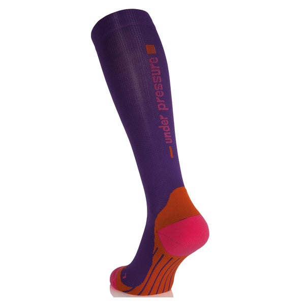 UNDER PRESSURE Competition | Sport-Kompressionsstrumpf (1 Paar) 43-46 (Wade: 32-42cm) / violett 2 St