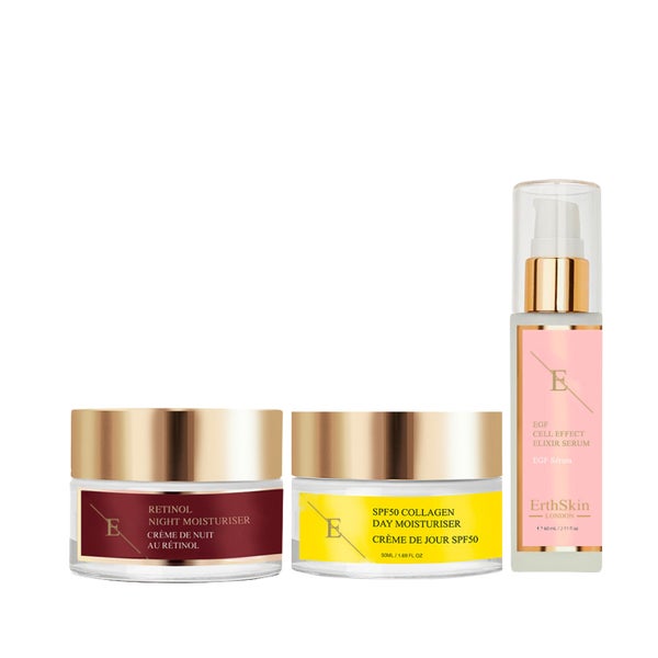 Spf Kollagen Tagescreme + Retinol Nachtfeuchtigkeitscreme + Egf Zelleffekt Serum Set 1 St