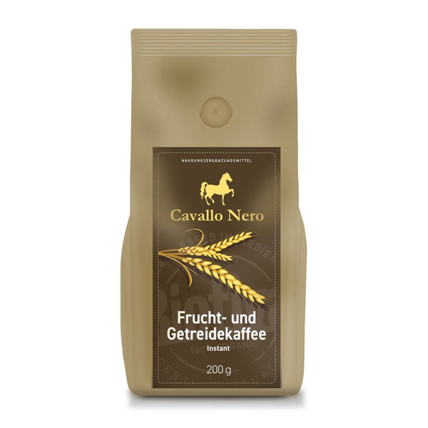 Biotiva CAVALLO NERO Frucht- & Getreidekaffee Bio 200 g