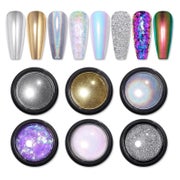 Nagelpuder Set Maniküre Nageldesign Spiegel Glanz 6PCS 1 St