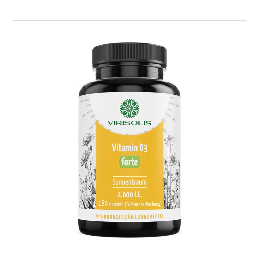 ViriSolis Vitamin D3 forte 2.000 I.E. Kapseln 180 St