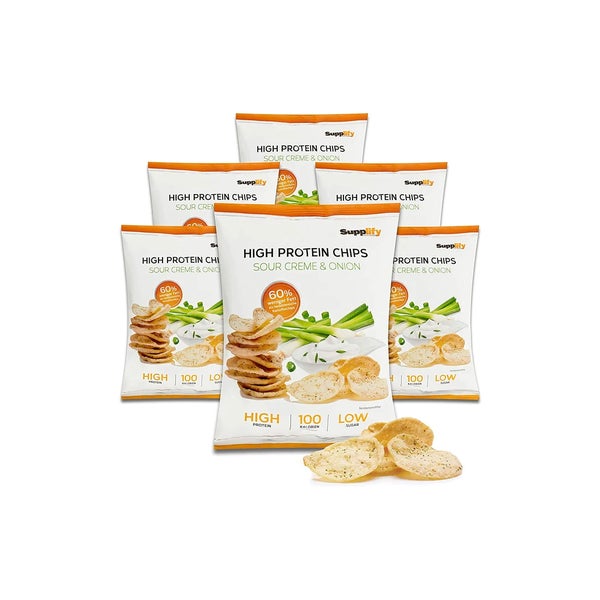 Supplify High Protein Chips 6 x Sour Cream & Onion 6 St