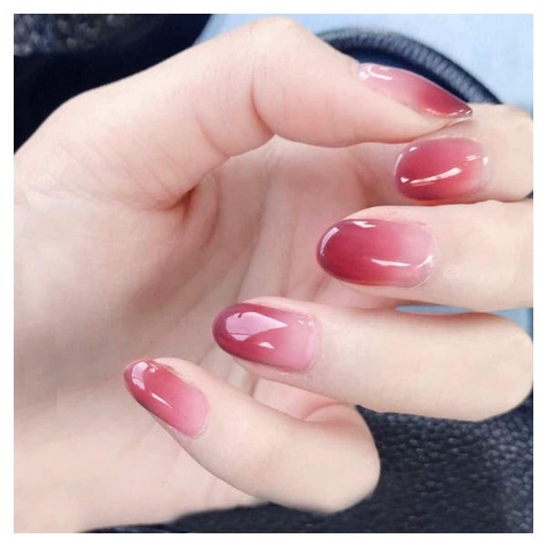 Falsche Fingernägel Ballerina Rosa Acryl 24St Aufkleben Einf 1 St