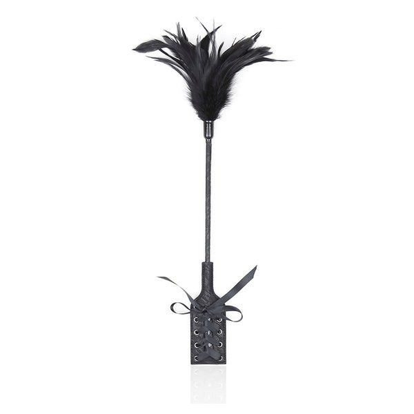 Multi Feathers Tickler and Lace Ribbon Paddle Combo 1 St
