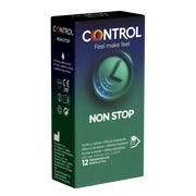 Produktabbildung: Non Stop 12 Kondome verlängertes Vergnügen, Noppen & Rippen (12 Kondome) 12 St