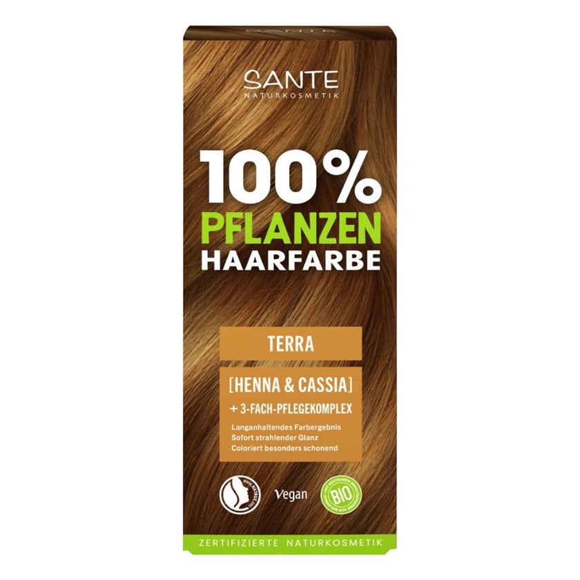 SANTE Pflanzenhaarfarbe TERRA 04 mit 3-Fach Pflege