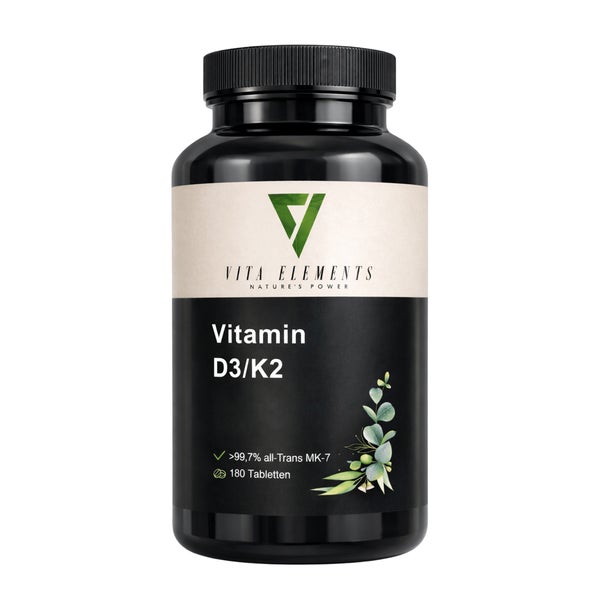 Vita Elements Vitamin D3/K2 Tabletten 180 St